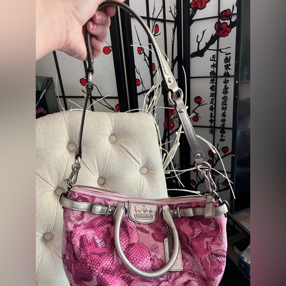 NEW w/tags Coach Madison Sophia Pink Floral Bag - Picture 11 of 13